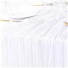 DeZerlor Confezione da 6 runner da tavola in garza bohémien, 89 x 304,8 cm, colore bianco, 3 m, increspato, velato runner da tavola per matrimoni, Halloween, Ringraziamento, Natale, addio al nubilato