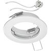 ledscom.de Cornice di montaggio a soffitto FERE Cornice di montaggio bianca opaca (LED/Halogen/MR16/50mm) incl. presa GU5.3