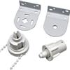 CARMOTTER Kit di montaggio resistente per tende a rullo per tubi da 28 mm e 32 mm, installazione per sicura (32 mm)