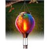 Klarlight Lanterna Solare a Palloncino ad Aria Calda, Luci a LED in Vetro Macchia Arcobaleno, Lanterna Solare Appesa con Luce di Fiamma Scintillante per Albero del Giardino, in Metallo e Vetro