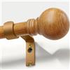Gormena Bastone Tenda Estensibile Effetto Legno,Lunghezza 82-292 Cm