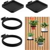 LEIMEND 4 Pezzi Mensola per Pannelli Acustici Scaffalatura da Parete Accessori per Pannelli Acustici per Soggiorno Camera da Letto Ufficio Cucina Scaffali per Pareti (Nero)