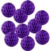 PATIKIL Confezione Da 10 Pom Pom Di Carta Velina Da 8 Viola Scuro | Per Decorazioni Compleanni Matrimoni Sfondi Per La Casa, Palline Di Fiori Appese