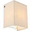 Qazqa vete - Applique con paralume Moderno - 1 luce - L 150 mm - Beige - Moderno - Soggiorno I Camera da letto