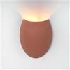 B·LED BARCELONA LED BARCELONA LED Applique da Parete in Cemento Rosso Mattone "Semba" G9, Lampada da Parete Piccola, Stile Scandinavo, Illuminazione Interni per Soggiorno Camera da Letto Hotel, Design Compatto