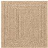 vidaXL Tappeto ZIZUR 120x120 cm Aspetto Iuta per Interni ed Esterni, Moquette, zerbino, Tappeto per Pavimenti, Tappeto per Esterni, Tappetino