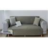 Dorian Home Copridivano 2 Posti con Braccioli, Antimacchia, Impermeabile e Antiscivolo, Salvadivano, adatto per sedute da 90 a 125 cm (2 Posti, Grigio Chiaro)