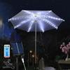 YUANYUYING Luci solari per ombrellone da esterno con telecomando, 104 luci a LED impermeabili, 8 modalità dimmerabili, per giardino, terrazza, cortile, piscina (bianco)
