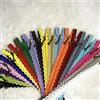 Wkxfjjwzc, 40 cerniere di 20 colori con estremità in pizzo chiusa, per borse e portafogli, multicolori, in nylon, lunghezza 50 cm, da cucire