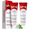Muiefe 2Pcs SP-6 Dentifricio Probiotico Sbiancante, Whitening Dentifricio con 6 Probiotici, Dentifricio Schiarente Probiotico, Senza Fluoruro, Alito Fresco, Cura Dentale Completa per Denti Sensibili