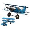Fravsiu Vintage Modello Aereo Decorazione, Antico Modello di Aereo Decorazione, Retro Biplano Decorazione, Figurina Aereo Classico, Modelli Aerei Decorativi D'epoca, Vecchio Stile Biplano Home Decor, Modello