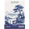sinyumoney Puzzle Per Adolescenti Da 1000 Pezzi Japanese Landscape with Pagoda And Mount Fuji Puzzle Per Adulti Giocattoli Antistress Sfida Difficile Gioco Impegnativo Regali 70x50cm/1000pcs