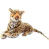 HOMEXYLYL Animale di pezza leopardo, grande peluche ghepardo realistico cuscino for gatti grandi safari selvaggio realistico arredamento for animali gigante regalo for bambini(50cm/19.6")