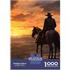sinyumoney Puzzle Da 1000 Pezzi Per Adulti Cowboy on Horseback at Sunset Puzzle Per Adulti Giochi Rilassanti Ma Divertenti E Umoristici Per Compleanno, Natale 52x38cm/1000pcs
