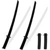 YOFDAL 2 PCS giocattolo Katana Fidget stampato in 3D,giocattoli modello spada samurai retrattile a gravità stampata, spada ninja bambino Adulto (nero)