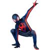 Jazwares Costume Play MARVEL Miles Morales: Costume ufficiale Zentai Deluxe di Spider-Man, per ragazzi, in spandex elasticizzato con cerniere nascoste, spacchi per i polsi (L)