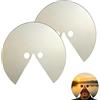 Generico Maschera a specchio - Quello che sto guardando, Specchio montato sulla testa, Specchi anti-selfie montati sulla testa, Accessorio per il viso riflettente montato sulla testa, per Video Arte (2PC)
