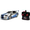 Jada Fast&Furious RC Nissan Skyline GTR 1:16, radiocomando con telecomando, colore: blu / argento (253206007)