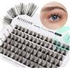 BEYELIAN Ciglia Finte Ciuffetti 72 Pcs 10-16mm Mixed Ciuffetti Extension Ciglia Fai Da Te Ciglia Finte per Uso Personale a Casa (Radiant)