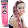 Ser Mulher Extension capelli Treccine Pre-Stretched 100% Kanekalon Afrelle 160g - IDEALI per Box Braids e Treccine Africane, Morbidi, Leggeri, Facili da Intrecciare, 115 cm NEW ULTRA BRAID (Pink)