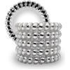 Specora - Classic Spiral elastici per capelli argento - 5 cm - Confezione da 5 pezzi - TPU - Cavo telefonico in gomma - Senza tirare e grovigli - Nessuna piega - Delicato sui capelli