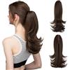 RPAEOY Coda Capelli Ricci Ondulati Clip Estensione Ponytail Sintetica Naturale Acconciatura Elegante Volumizzante