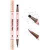 Erinde 2 in 1 Penna Lentiggini Finte Doppia Punta & Timbro Lentiggini, Resistente all'Acqua e di Lunga Durata, con Punta Precisa a 15°, Penna Freckle Liquida Naturale e Realistica #03