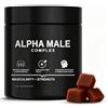 Generico Alpha Gummies, Forza e supporto muscolare, miglioramento della resistenza e delle prestazioni, miglioramento della concentrazione e della motivazione, sollievo dell'umore