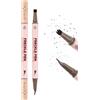 Erinde 2 in 1 Penna Lentiggini Finte Doppia Punta & Timbro Lentiggini, Resistente all'Acqua e di Lunga Durata, con Punta Precisa a 15°, Penna Freckle Liquida Naturale e Realistica #04