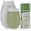 Larminly Guanto Kessa Intenso 250D Esfoliante Corpo 100% Viscosa Origine Naturale Hammam Scrub Pelle Più Spessa Confezione Elegante