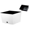 Prosperplast Vaso Rato da 15,8 litri con contenitore per piantare in bianco 26,2 x 26,2 x 26,6 cm.