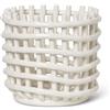 Ferm Living - Cesto Ceramic - Bianco - Ceramica - Designer Trine Andersen