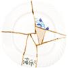 Seletti - Piatto Kintsugi - Bianco - Oro - Designer Marcantonio