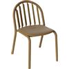 Fatboy - Sedia impilabile Fred's - Marrone - Alluminio