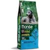 Monge BWild - Grain Free All Breeds con Acciughe, Patate e Piselli da 12 Kg