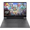 HP Victus 15-fb3000sl, Notebook, AMD Ryzen AI 7 350, 16GB RAM, 1TB SSD, Display 15.6 FHD IPS 144Hz, NVIDIA RTX 5060 8GB, Cam IR TNR 1080p, 3 Mesi di PC Game Pass Inclusi, Windows 11, Grigio