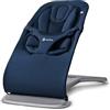 Ergobaby Sdraietta 3-in-1 Evolve, sdraietta ergonomica per neonati dalla nascita fino ai più piccoli, altalena con inserto per neonati (2,5 kg - 13,2 kg), Midnight Blue