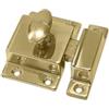 QCAA Chiavistello tradizionale ovale grande, in ottone massiccio, 5,1 cm, per armadio e altri mobili, ottone lucido, confezione da 1, prodotto a Taiwan