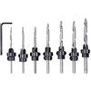 kwb 513190 Trapano svasatore, set 8 pezzi, 7 x fermi, fermi di profondità per legno tenero