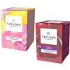 Taylors® | Infuso Limonata Rosa + Tisana Ciliegia, Ibisco, Petali Rosa Canina - 2 x 20 Filtri (100 Gr) | Tisane Senza Caffeina