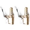 Woetwoat Connettore Valvola Pneumatica,6mm/8mm Air Chuck Pneumatico per Auto Adattatore a sgancio rapido in Ottone Clip-on, per Gonfiatori Pompa d'Aria Compressore Macchina (Pagoda 6mm 2pcs)