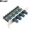 En-Labs Pci Regolatore di Velocità Della Ventola, 12V 4pin O Sata Molex Powered 6 8 Fan Hub, pwm 4 Pin Cpu Radiatore 3pin Causa Del Dispositivo di Raffreddamento di Controllo Della Temperatura