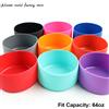 ChengHaoRan 64oz 12.5cm Copri bottiglia Tazza Isolamento termico Coperchio inferiore 125mm Manicotto antiscivolo Sottobicchiere Base in silicone Copri tazza sportiva