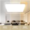 Ceiling Light White Square Ceiling Light Plafoniere moderne a Led 110V 220V plafoniera quadrata 15/20/30/40/50W per soggiorno camera da letto cucina decorazioni per la casa luci del pannello