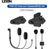 LEXIN-G2 Accessori per cuffie e clip per interfono moto per spina per cuffie interfono per casco completo/mezzo