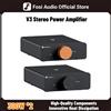 Fosi Audio V3 Amplificatore di potenza stereo 300W * 2 TPA3255 Classe D Mini Amp Amplificatore audio a 2 canali per subwoofer Scaffale passivo