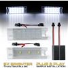 Puddle Light 2Pc Numero LED Luce Targa Lampade Per Fiat Punto 188 Evo Van Pratico 263 Doblo Marea Multipla Tipo 500L Bravo Croma Linea