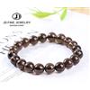 buy bao ji JD Natural Smoky Quartz Beaded bracciale uomo donna Tea Brown Rock Crystal Healing Energy Bangles Yoga Meditation Jewelry Gifts