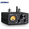 AIYIMA T9 HiFi Bluetooth 5.0 Amplificatore valvolare USB DAC Amplificatore stereo COAX OPT Amplificatore di potenza audio domestico VU Meter 100W