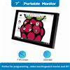 IHANFO Raspberry Pi 7 pollici NONTouch Schermo IPS 1024x600 HD LCD Display HDMI per RPI 4B 3B + 3B PC Schermo secondario Monitor portatile